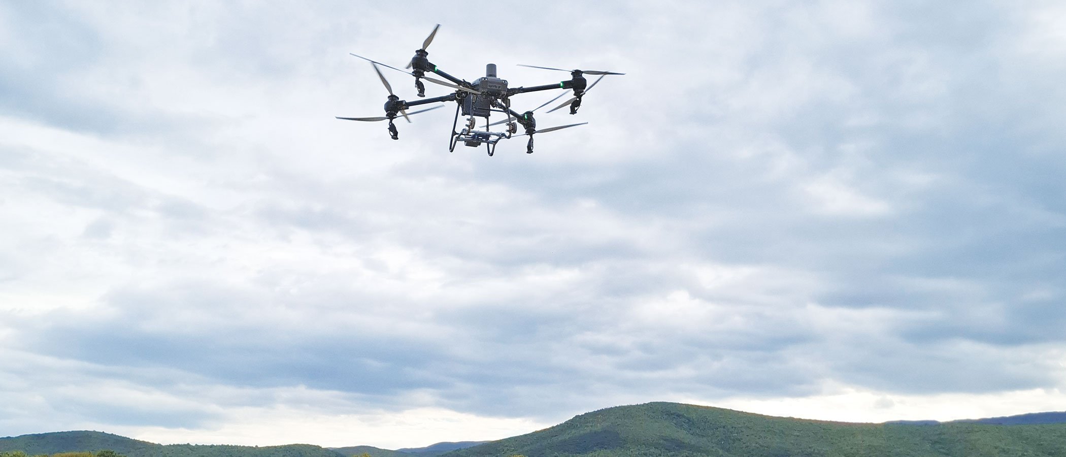 Το drone εν πτήσε